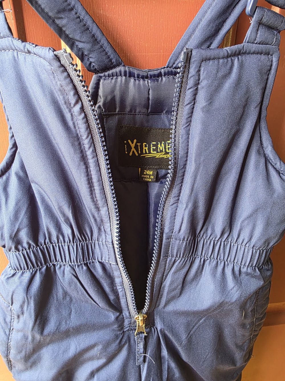 iXtreme Toddler Navy Snow Bib Vest Jacket - 24M